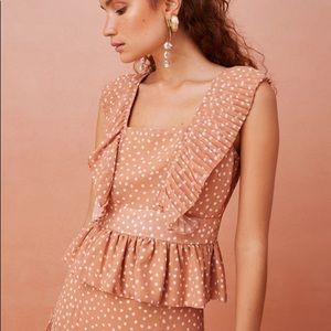 Keepsake Patience Top Pleated Tank Peplum